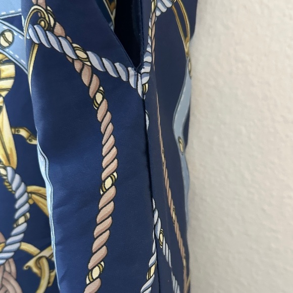 J McLaughlin Navy Chain Print Dress - Picture 4 of 6